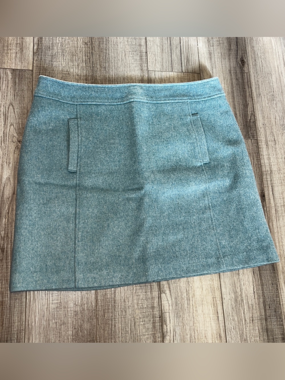 LOFT Wool Teal Skirt Teal Blue Fall Workwear Office Chic Careering Lagoonlook